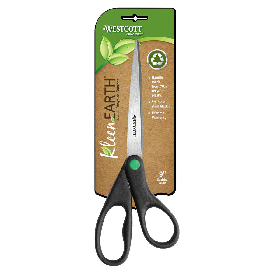 Westcott KleenEarth 9" Straight Scissors