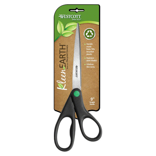 Westcott KleenEarth 9" Straight Scissors